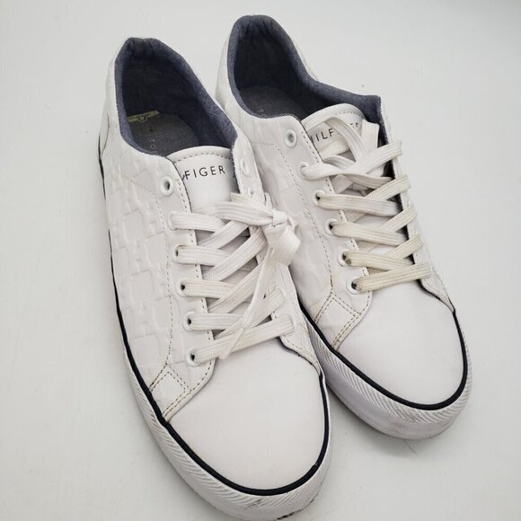 Tommy Hilfiger Men's Tmpilor-R Sneaker Lace-Up White Classic Logo Size 9 - Picture 3 of 8